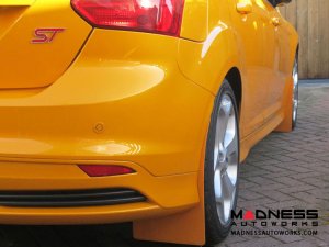 Ford Focus ST Mud Flaps by RallyFlapZ (4) - Tangerine Scream (2011 - 2017)